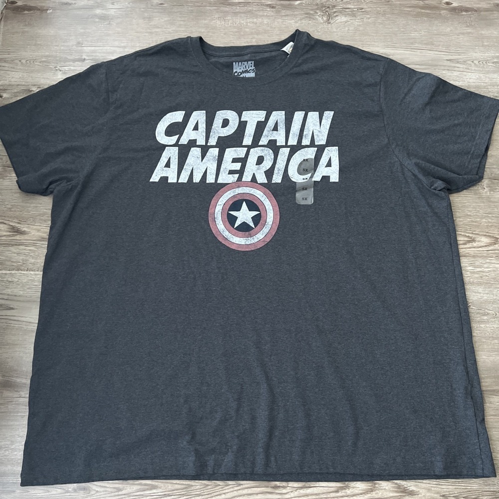 Captain America Marvel Comics Graphic T Shirt Mens 5XL New